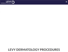 Tablet Screenshot of levydermatology.com